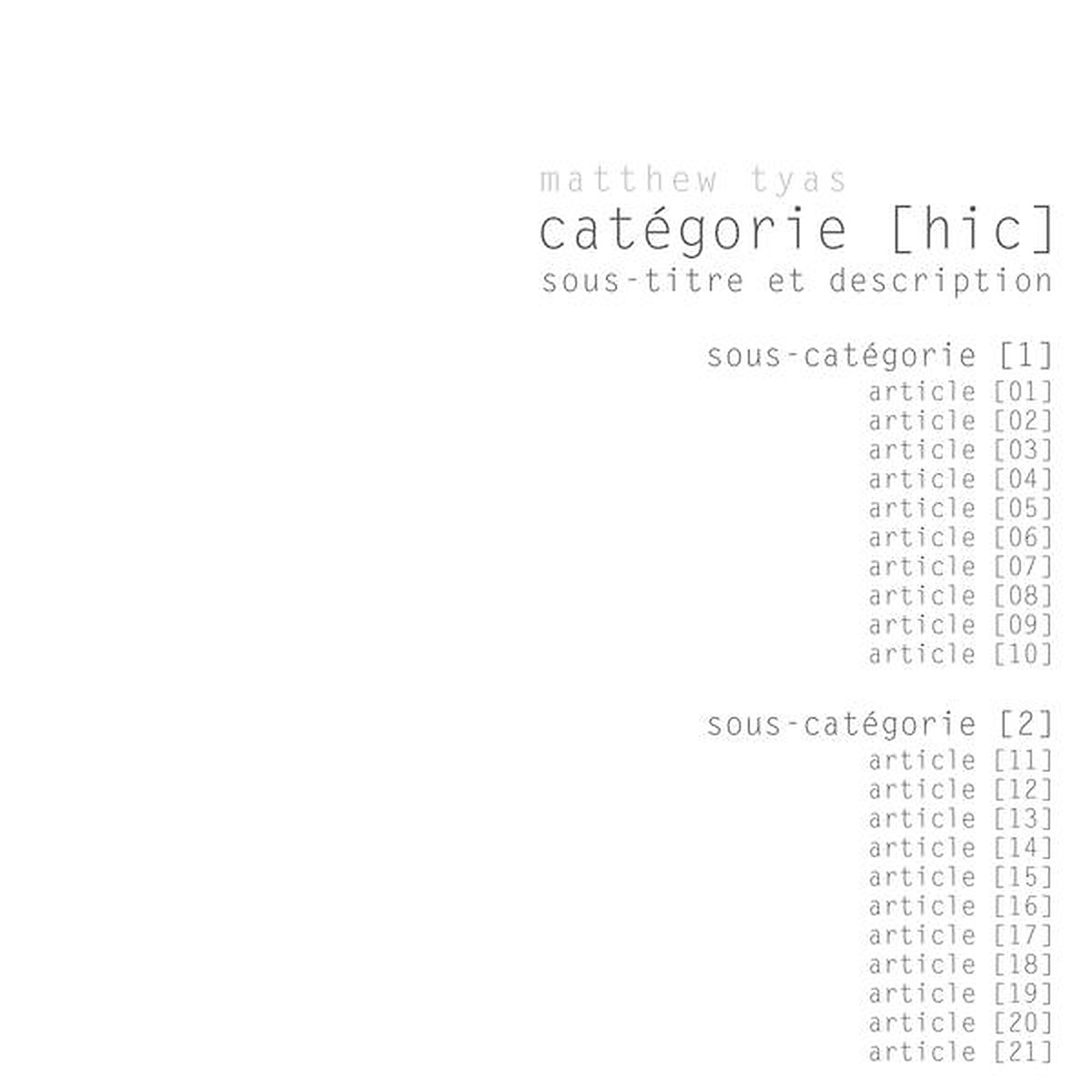 catégorie [hic]